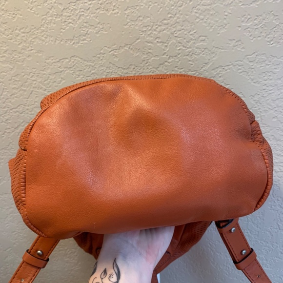 NWOT Frye Brown Leather Backpack - “Lena Zip” Collection - Picture 4 of 8